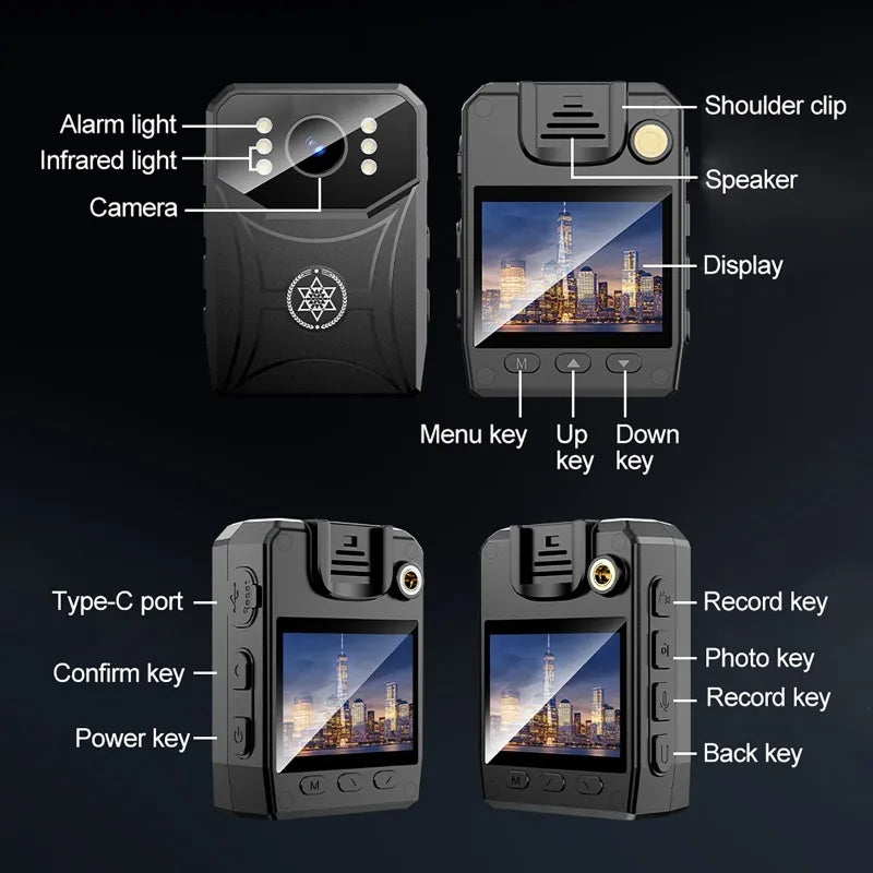 4K Body Camera with Night Vision & WiFi