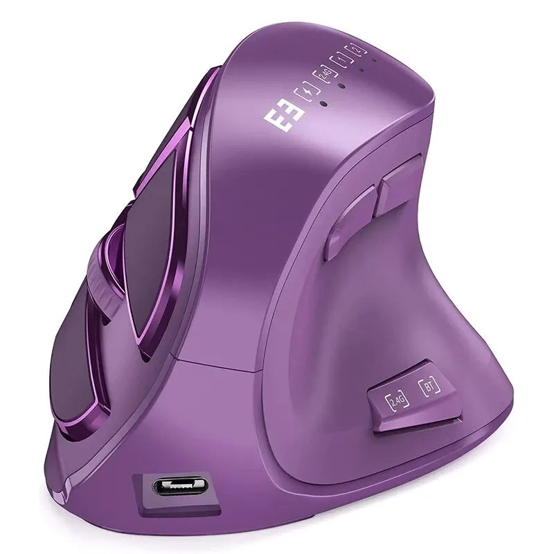 Ergonomic Wireless Mouse — Bluetooth & 2.4G for Mac & PC