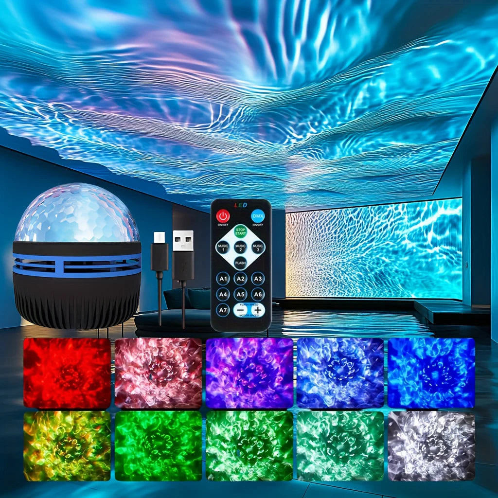 Galaxy Star Projector Night Light with Remote
