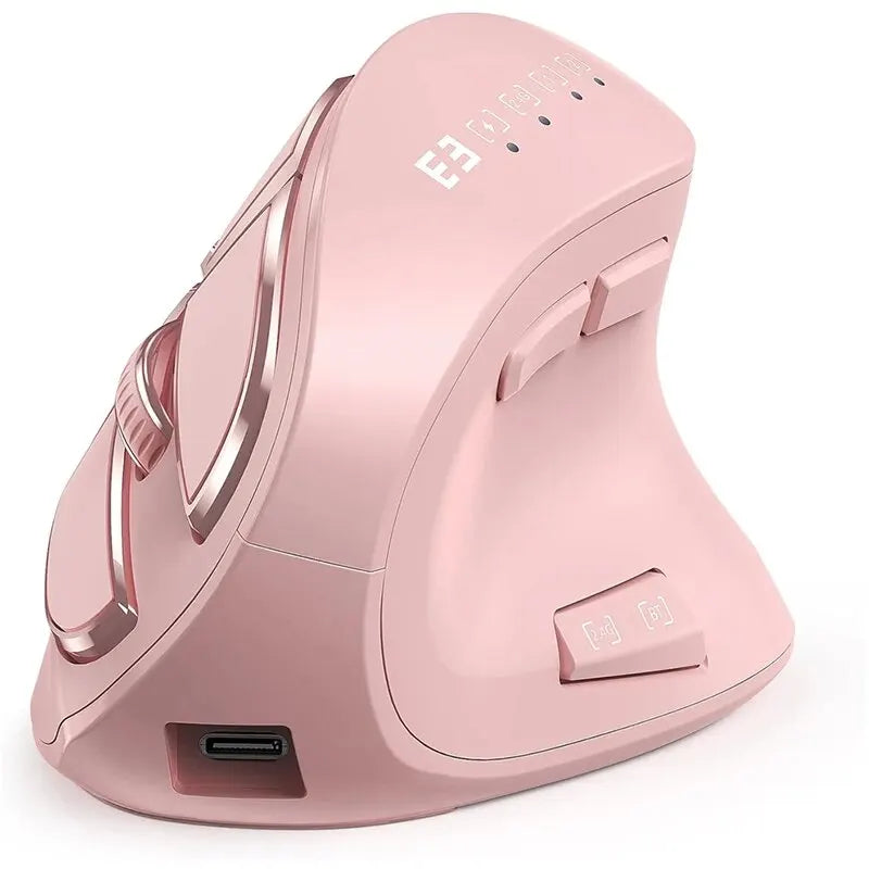 Ergonomic Wireless Mouse — Bluetooth & 2.4G for Mac & PC