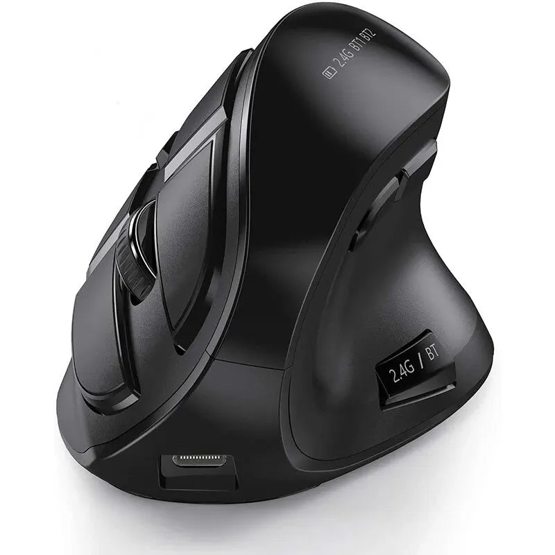 Ergonomic Wireless Mouse — Bluetooth & 2.4G for Mac & PC