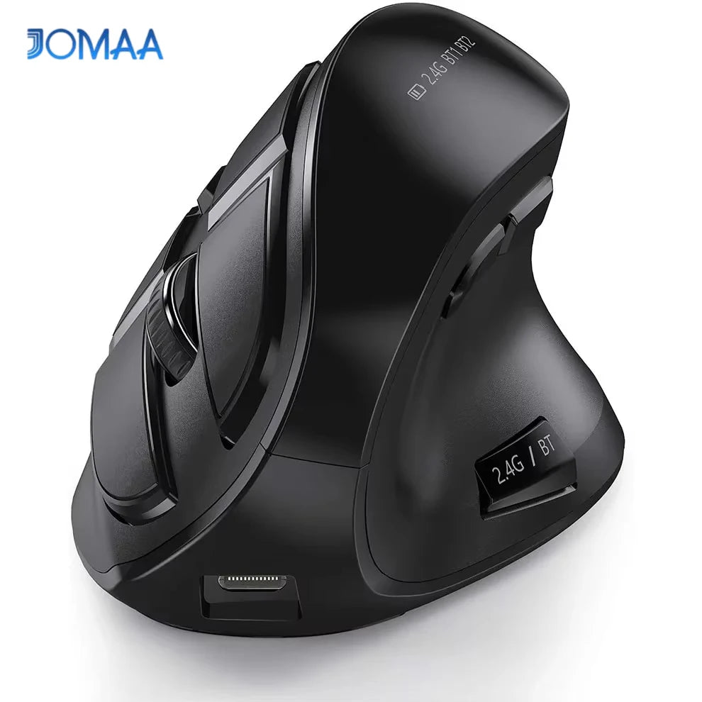 Ergonomic Wireless Mouse — Bluetooth & 2.4G for Mac & PC