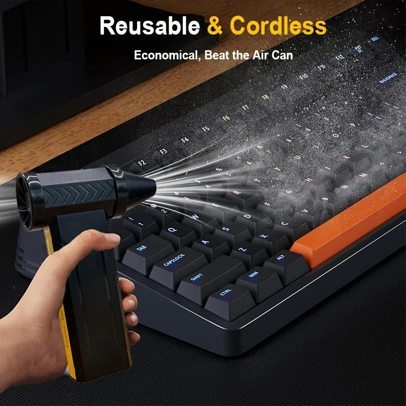 High-Power USB Electric Air Blower — Cordless Dust Cleaner
