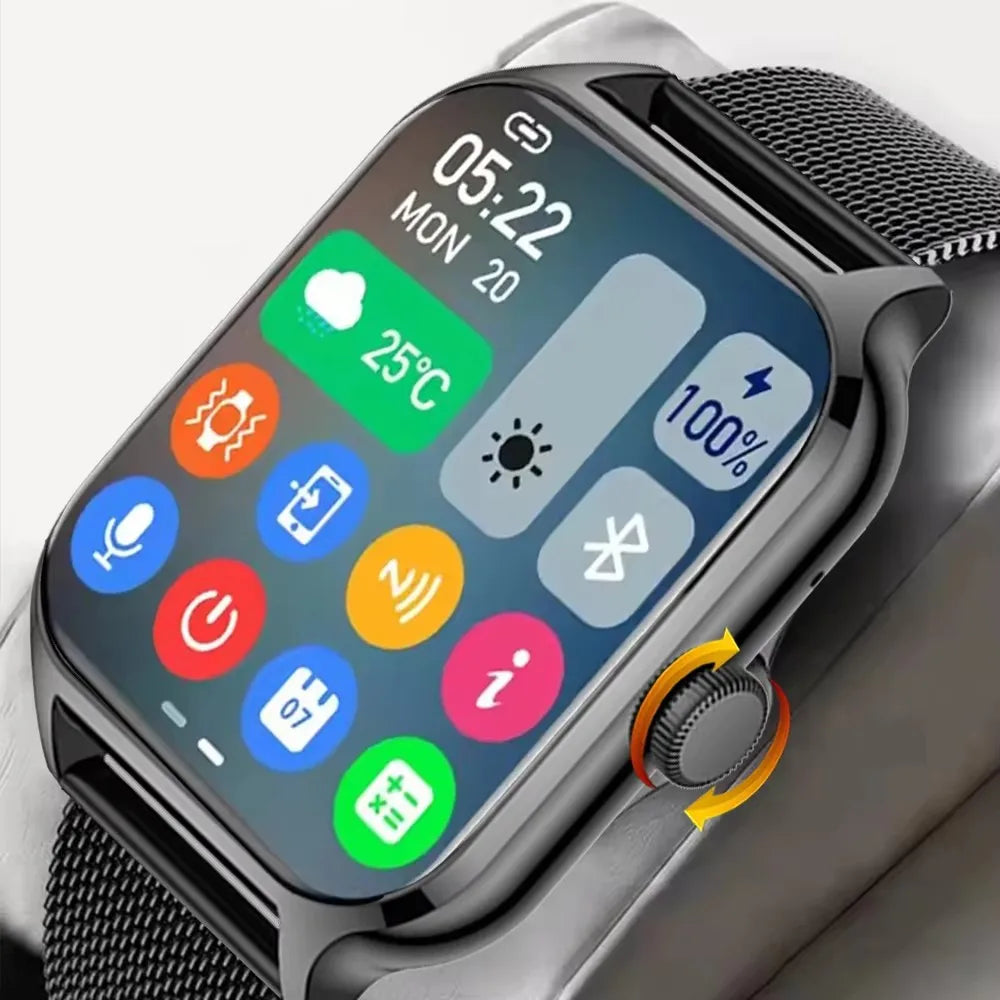 Smart Watch for Android & iOS — 2.01" Display, Heart Rate & Sleep Tracking