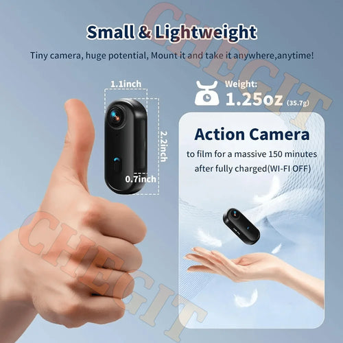 4K Motorcycle Action Camera with WiFi & POV Recording