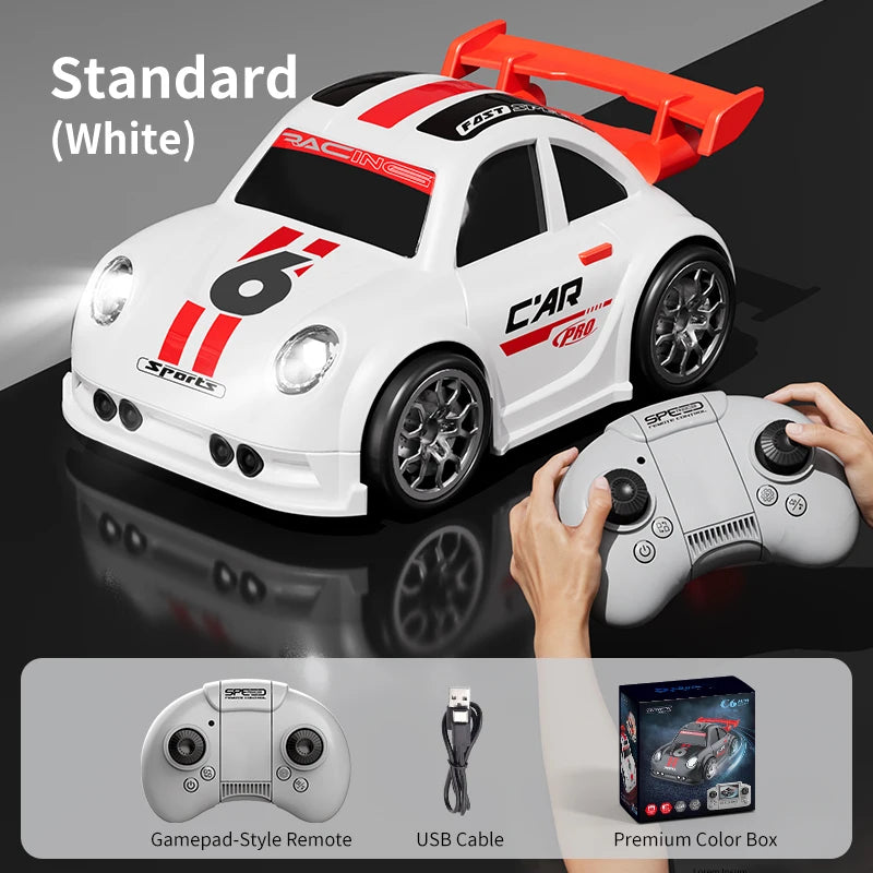 2026 New C6 RC Drift Car with Dual Mode Lights Sound Camera Screen Control Car Smart Induction Following Children's Toys Gift