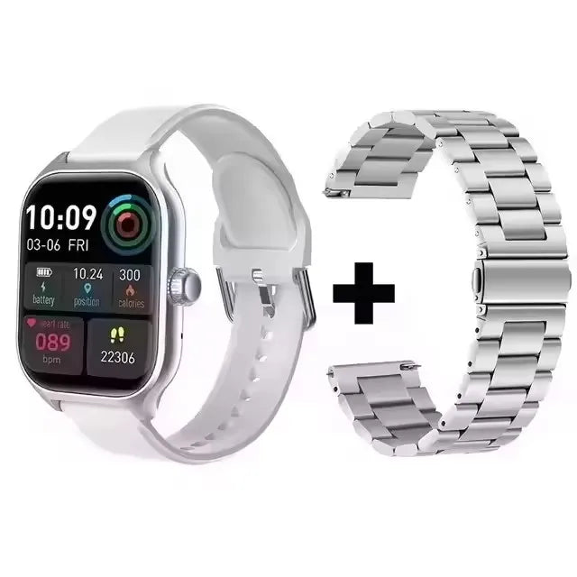 Smart Watch for Android & iOS — 2.01" Display, Heart Rate & Sleep Tracking