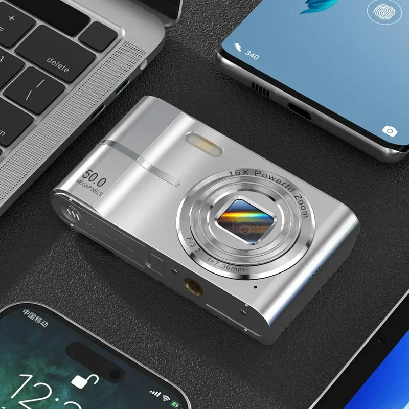50MP Digital Camera with 16X Zoom & Anti-Shake