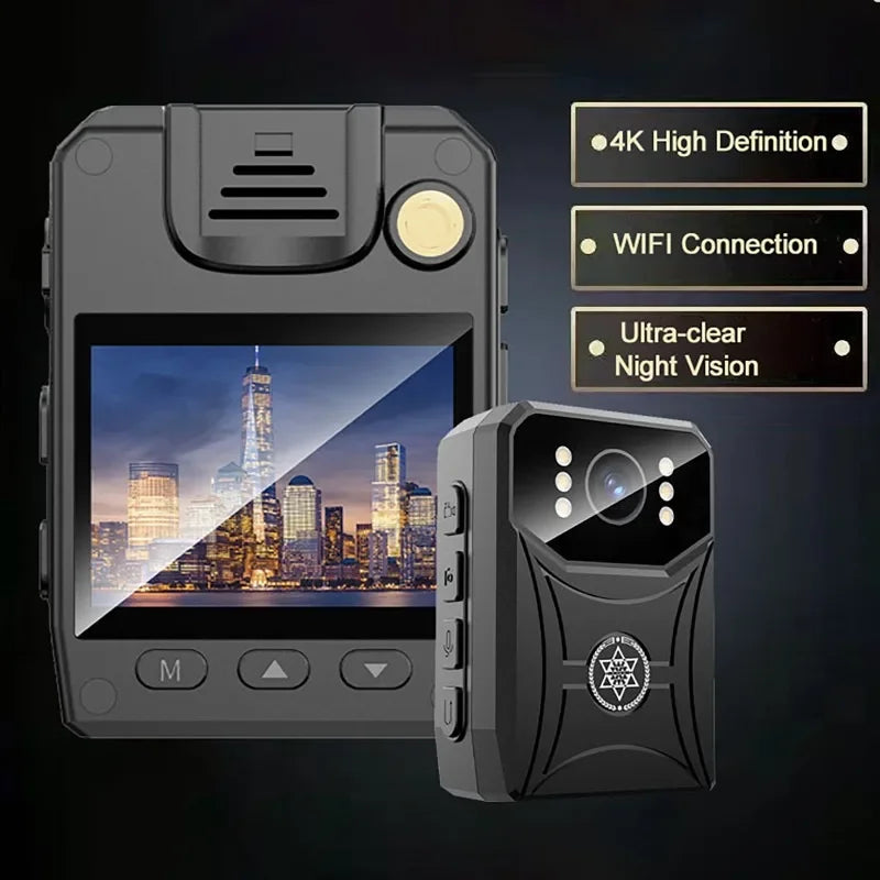 4K Body Camera with Night Vision & WiFi