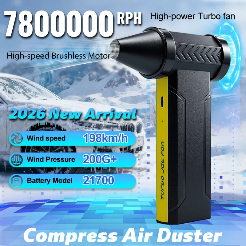 High-Power USB Electric Air Blower — Cordless Dust Cleaner