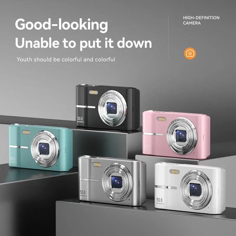 50MP Digital Camera with 16X Zoom & Anti-Shake
