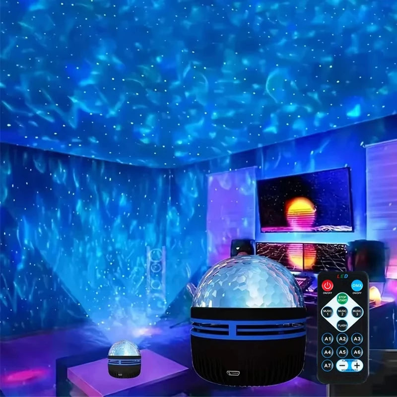 Galaxy Star Projector Night Light with Remote