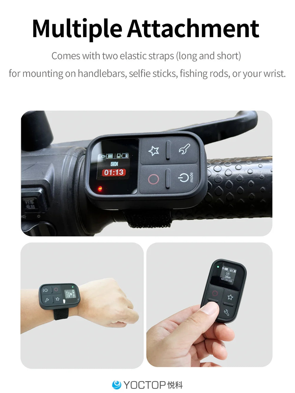 Waterproof Bluetooth Remote Control for Insta360 Cameras