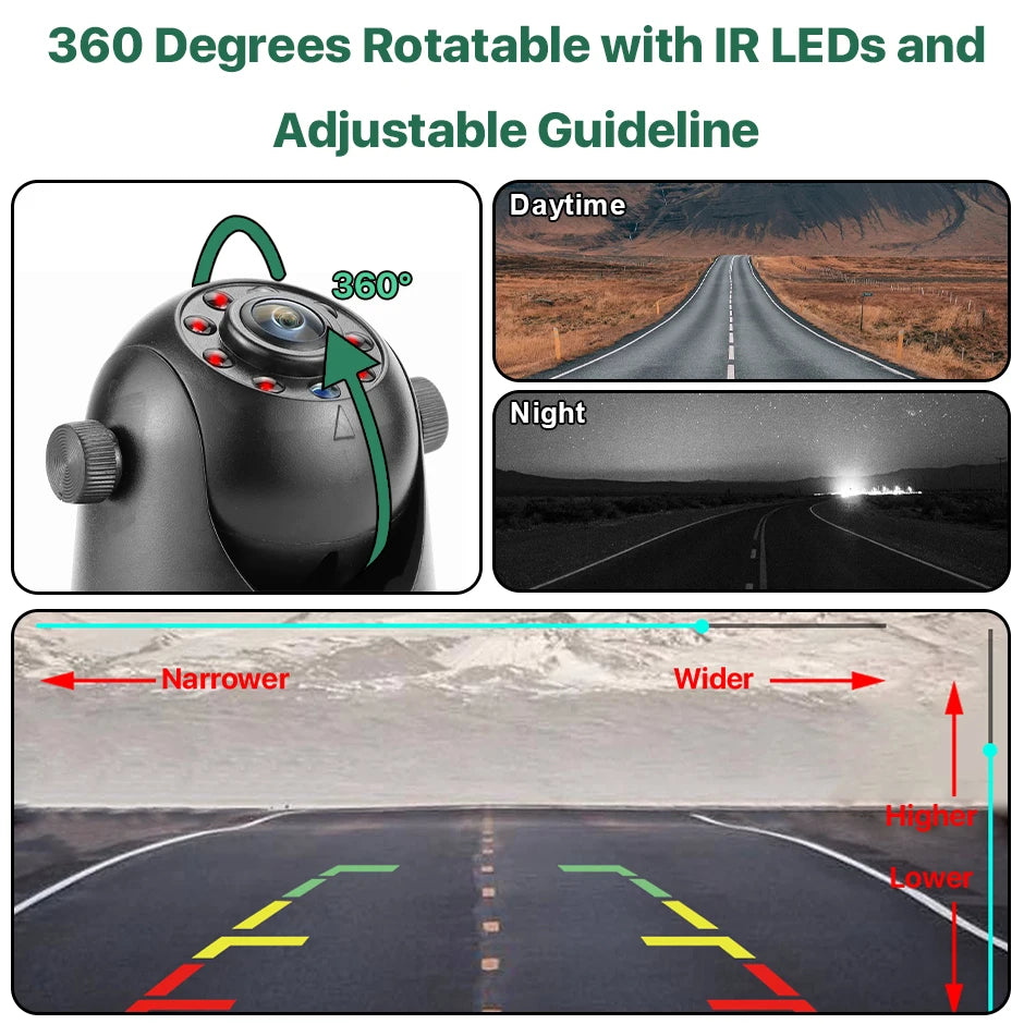 5G WiFi Wireless Rear View Camera with Night Vision