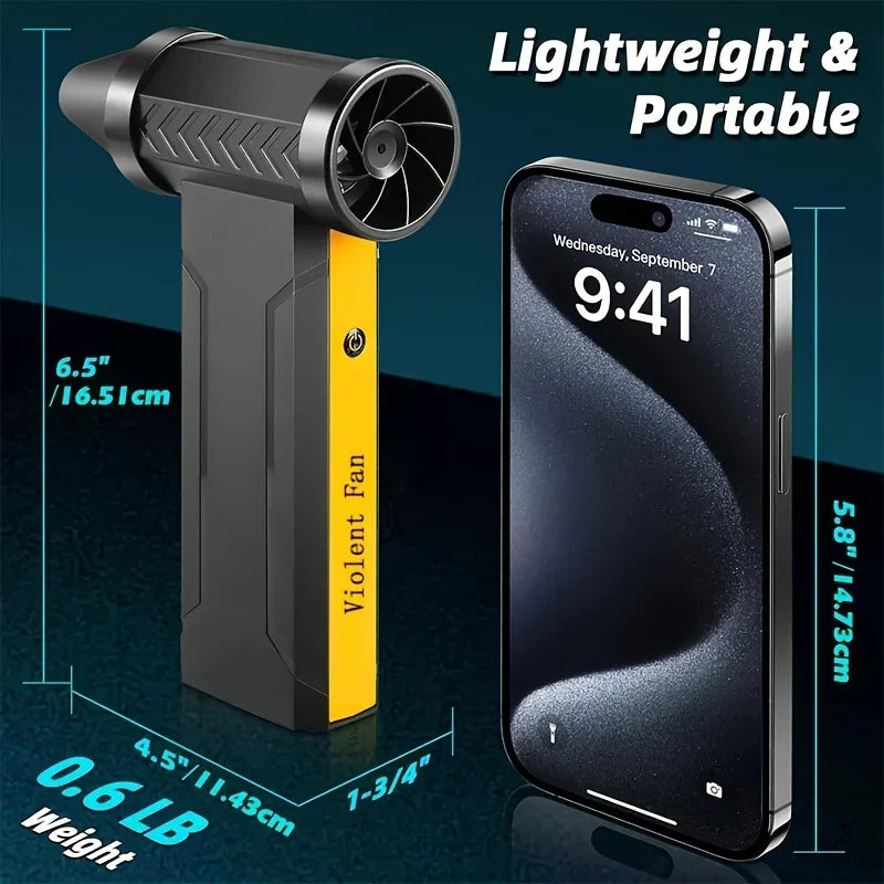 High-Power USB Electric Air Blower — Cordless Dust Cleaner