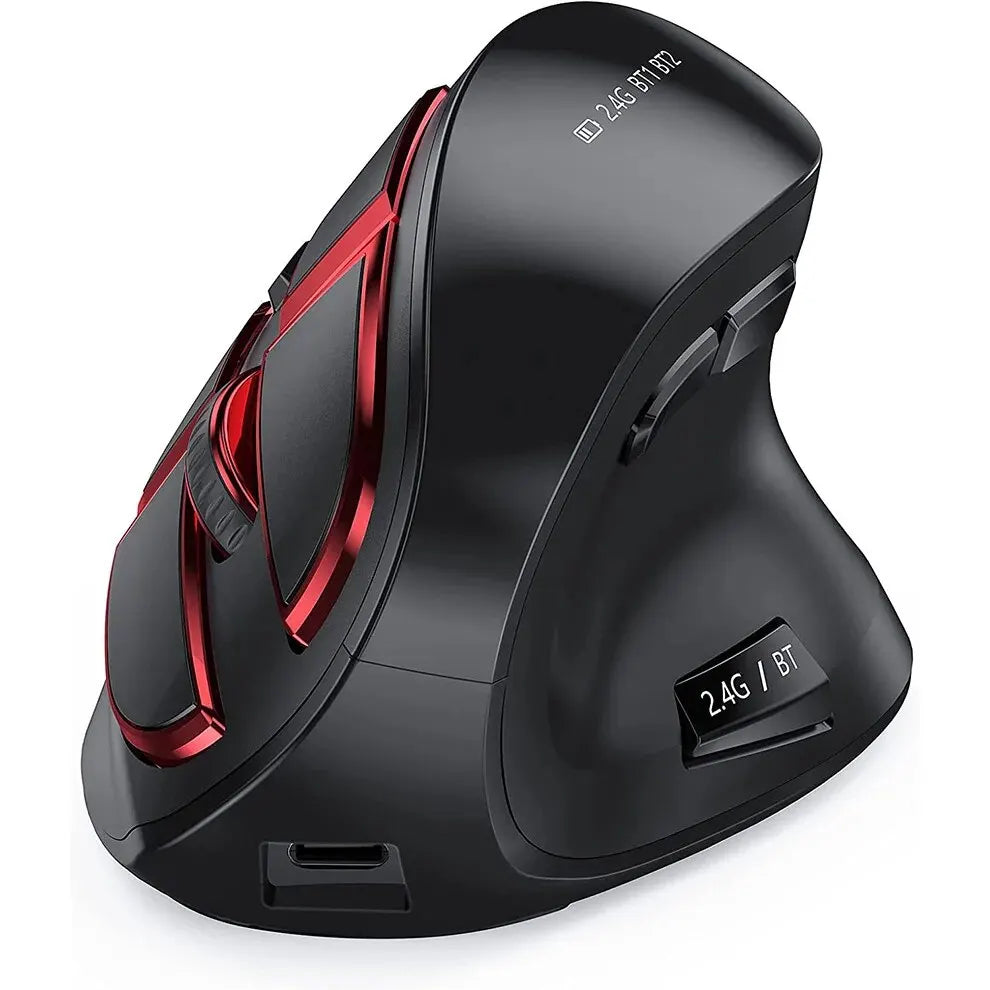 Ergonomic Wireless Mouse — Bluetooth & 2.4G for Mac & PC