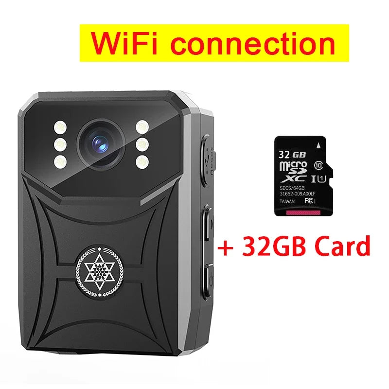 4K Body Camera with Night Vision & WiFi