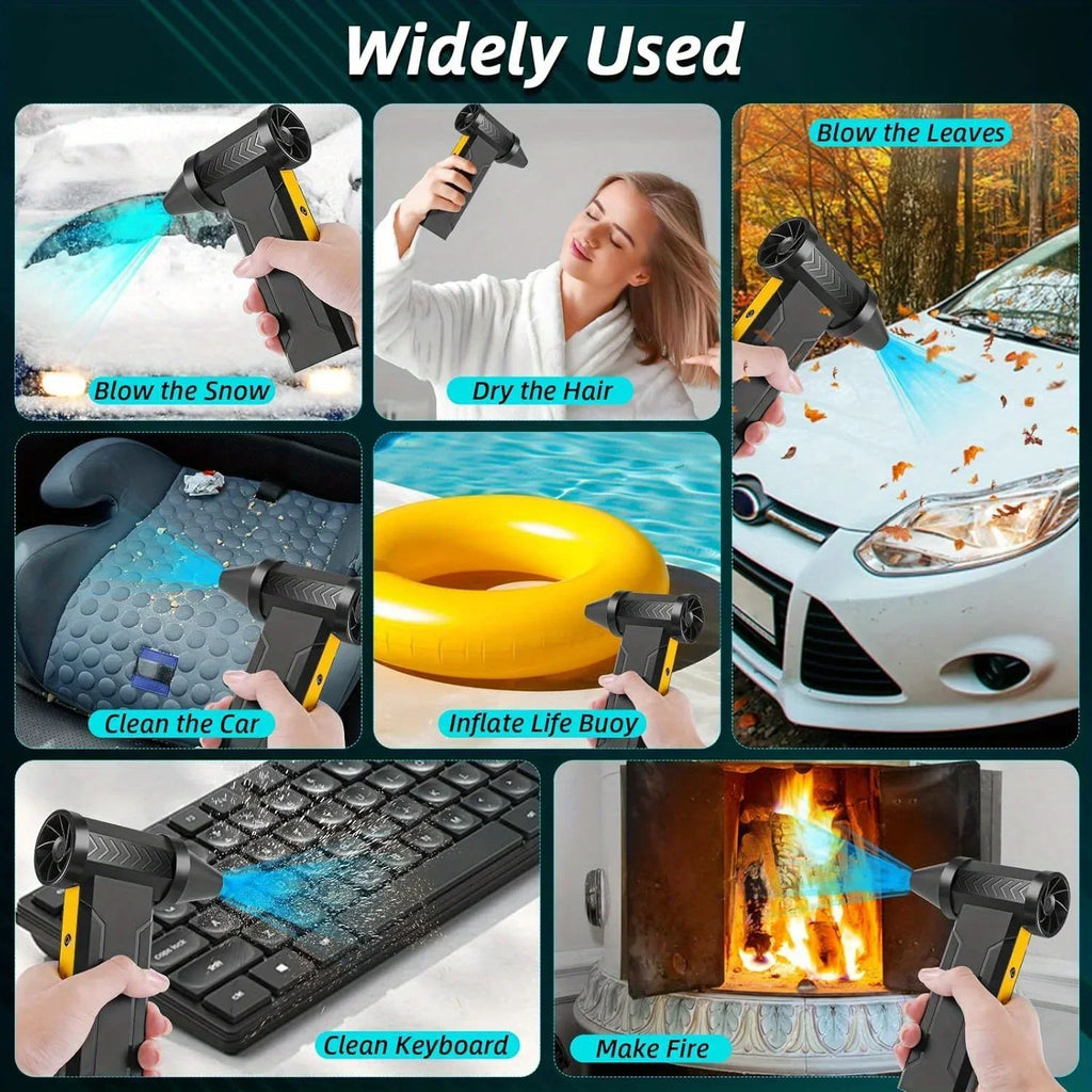 High-Power USB Electric Air Blower — Cordless Dust Cleaner