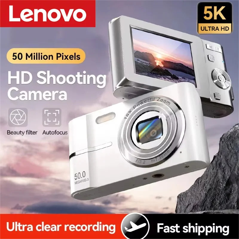 50MP Digital Camera with 16X Zoom & Anti-Shake