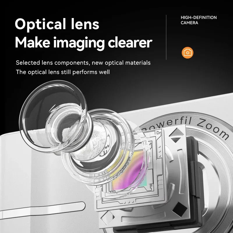 50MP Digital Camera with 16X Zoom & Anti-Shake
