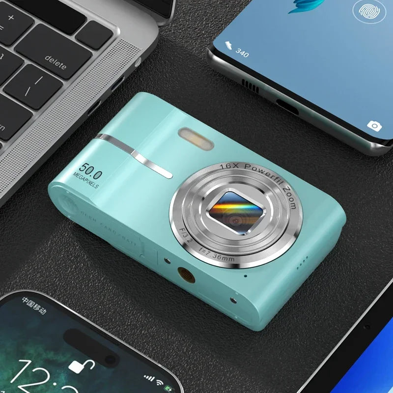 50MP Digital Camera with 16X Zoom & Anti-Shake